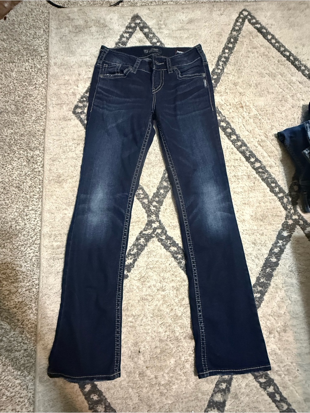 Silver Dark Wash Women's Bootcut Jeans